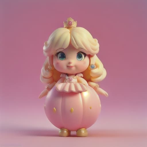  Princess Peach balloon toy fat round shaped inflatable Princess Peach making a puffy faces wearing a pink rubbersuit balloon figure in game box Digital art hyperrealistic, full body, detailed clothing, highly detailed, cinematic lighting, stunningly beautiful, intricate, sharp focus, f/1. 8, 85mm, (centered image composition), (professionally color graded), ((bright soft diffused light)), volumetric fog, trending on instagram, trending on tumblr, HDR 4K, 8K