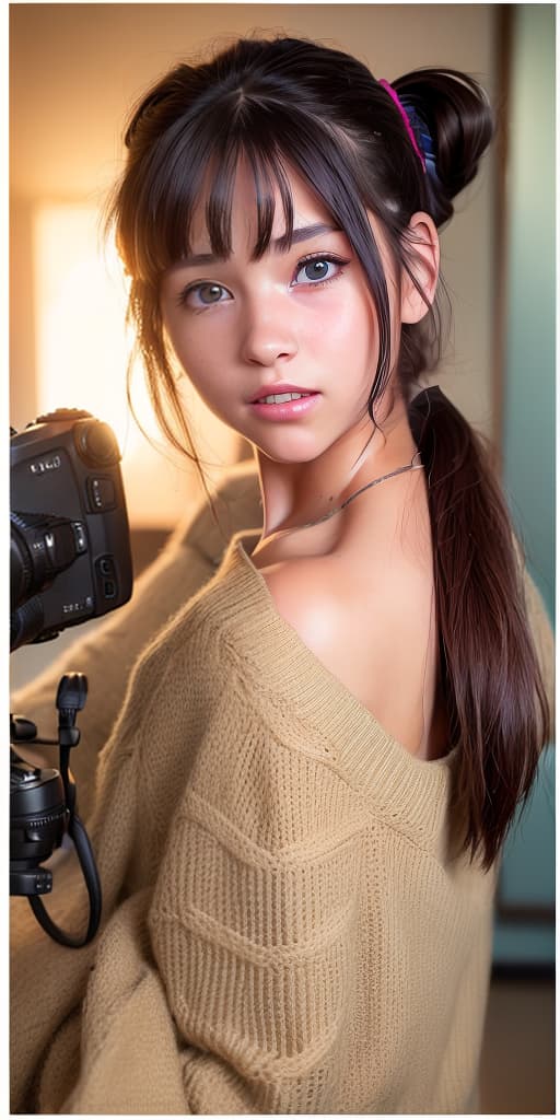  (8k, RAW photo, best quality, masterpiece:1.2), High detail RAW color photo, professional photograph,((a girl is very beautiful and very cute)),((low side ponytail hairstyle:1.37)),((the girl is 12 years old)),((the point of view from her front:1.68)), (8k, RAW photo, best quality, masterpiece:1.2), High detail RAW color photo, professional photograph, cowboyshot, (realistic, photo realistic:1.37), ((best quality)), 1 girl, cinematic light, (finerly detailed face:1.2), (masterpiece:1.5), (best quality:1.2), (smiling:1.2), (looking at viewer:1.2)