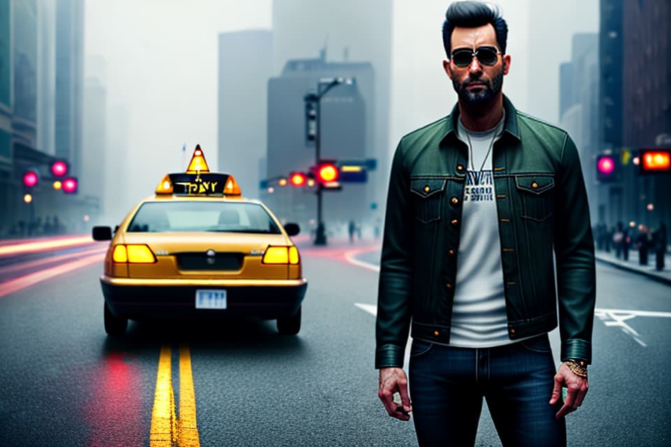  True, portrait, creative and innovative spirit, quiet, taxi driver, jeans, illustrations hyperrealistic, full body, detailed clothing, highly detailed, cinematic lighting, stunningly beautiful, intricate, sharp focus, f/1. 8, 85mm, (centered image composition), (professionally color graded), ((bright soft diffused light)), volumetric fog, trending on instagram, trending on tumblr, HDR 4K, 8K