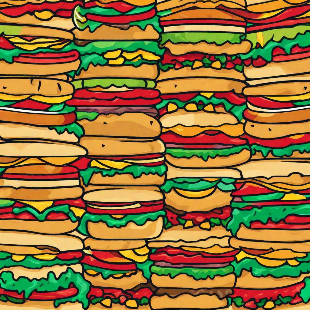  masterpiece, best quality,Help me make a burger logo.