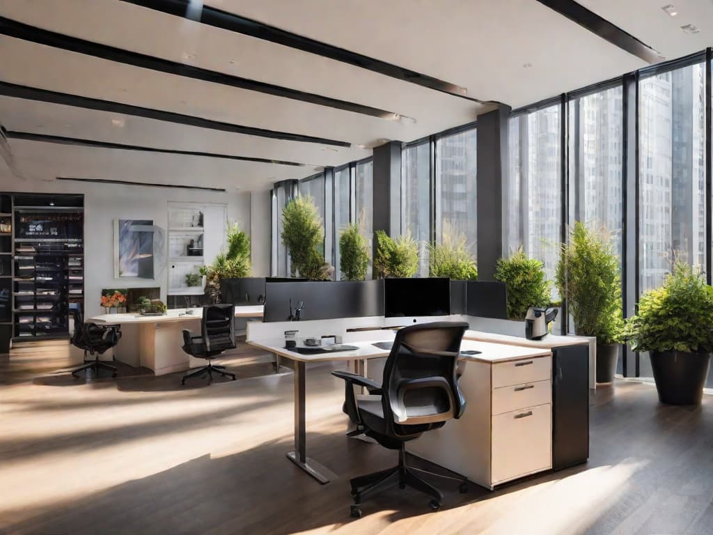  A sleek, modern office environment with a large XP Inc. logo on the wall, surrounded by multiple computer screens displaying financial graphs and market data. A handshake sculpture symbolizes partnership and acquisition. digital art, ilustration, no flares, clean hyperrealistic, full body, detailed clothing, highly detailed, cinematic lighting, stunningly beautiful, intricate, sharp focus, f/1. 8, 85mm, (centered image composition), (professionally color graded), ((bright soft diffused light)), volumetric fog, trending on instagram, trending on tumblr, HDR 4K, 8K