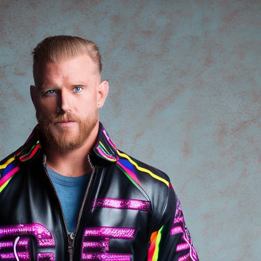 portrait+ style wwe queer very cute blonde dilf dude face