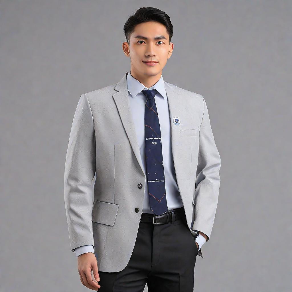  masterpiece, best quality,only office uniform without human, with text HUTAMA LAW FIRM on the front of the uniform and with text PROTECTION'S TEAM on the back of the uniform,