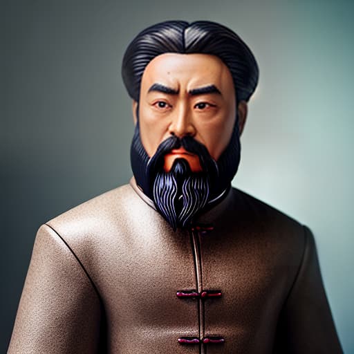  confucius chinese philosopher hyperrealistic, full body, detailed clothing, highly detailed, cinematic lighting, stunningly beautiful, intricate, sharp focus, f/1. 8, 85mm, (centered image composition), (professionally color graded), ((bright soft diffused light)), volumetric fog, trending on instagram, trending on tumblr, HDR 4K, 8K