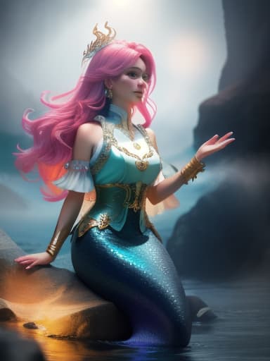  colorful Mermaid in white background, hyperrealistic, high quality, highly detailed, cinematic lighting, intricate, sharp focus, f/1. 8, 85mm, (centered image composition), (professionally color graded), ((bright soft diffused light)), volumetric fog, trending on instagram, HDR 4K, 8K