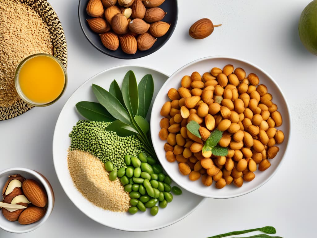  An ultradetailed image featuring a variety of plantbased ingredients like almonds, soybeans, and coconuts beautifully arranged in a sleek and modern kitchen setting. Each ingredient is meticulously showcased with vibrant colors and intricate textures, highlighting the natural essence of plantbased alternatives to traditional cream. The composition exudes a sense of freshness and culinary artistry, perfectly complementing the informative and professional tone of the article while resonating with the minimalist style desired. hyperrealistic, full body, detailed clothing, highly detailed, cinematic lighting, stunningly beautiful, intricate, sharp focus, f/1. 8, 85mm, (centered image composition), (professionally color graded), ((bright soft diffused light)), volumetric fog, trending on instagram, trending on tumblr, HDR 4K, 8K