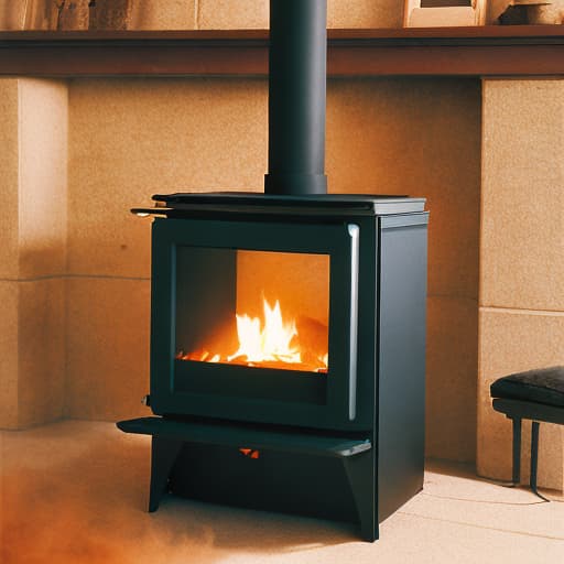 analog style "Fireplace stoves at home"