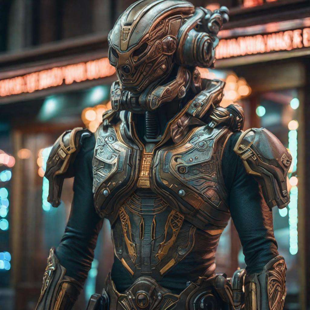  Extraterrestres hyperrealistic, full body, detailed clothing, highly detailed, cinematic lighting, stunningly beautiful, intricate, sharp focus, f/1. 8, 85mm, (centered image composition), (professionally color graded), ((bright soft diffused light)), volumetric fog, trending on instagram, trending on tumblr, HDR 4K, 8K