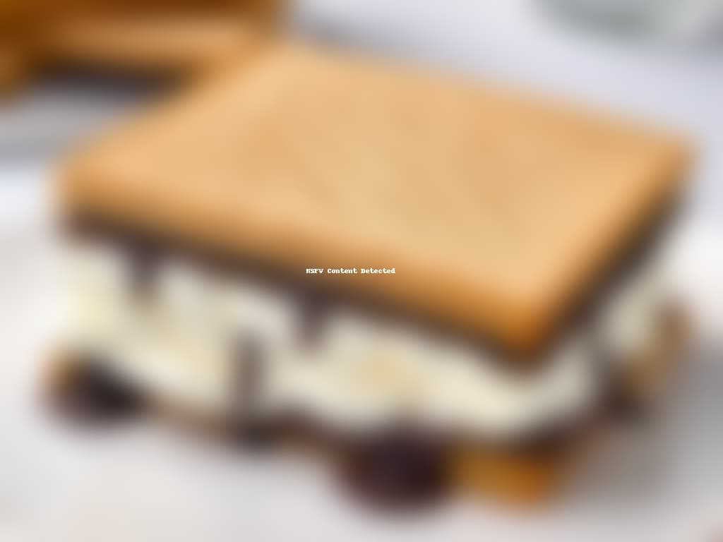  A closeup, ultradetailed image of gooey marshmallow perfectly toasted to a golden brown, sandwiched between two graham crackers with a melting piece of chocolate oozing out of the side. The marshmallow is charred in just the right spots, giving it a mouthwatering appeal. The texture of the crackers is visible, showing off their crispness, and the chocolate is glossy and decadent, inviting the viewer to indulge in the deliciousness of a homemade s'more. hyperrealistic, full body, detailed clothing, highly detailed, cinematic lighting, stunningly beautiful, intricate, sharp focus, f/1. 8, 85mm, (centered image composition), (professionally color graded), ((bright soft diffused light)), volumetric fog, trending on instagram, trending on tumblr, HDR 4K, 8K