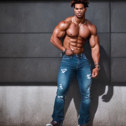 portrait+ style a hunky ghost possessed Jordan calloway makes him flexes