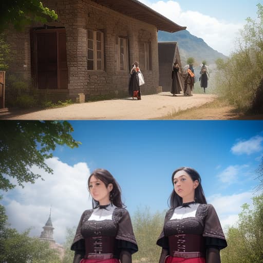  women captured by another women, ((best quality)), ((masterpiece)), highly detailed, absurdres, HDR 4K, 8K