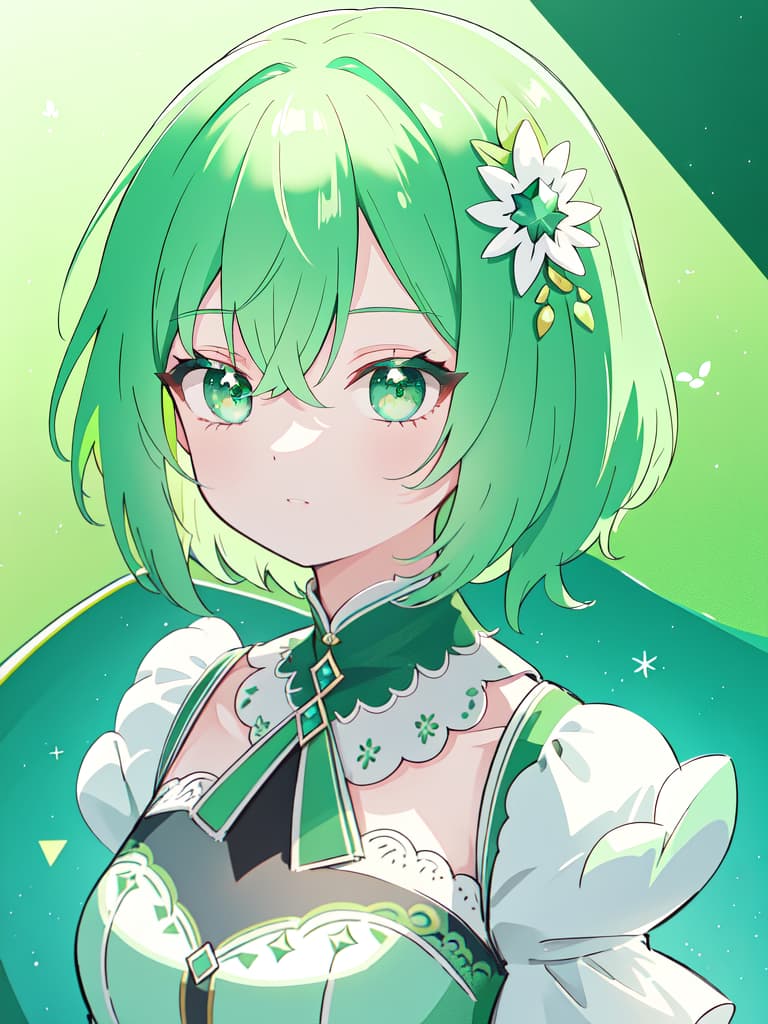  Plastic model green hair character, masterpiece, best quality,8k,ultra detailed,high resolution,an extremely delicate and beautiful,hyper detail