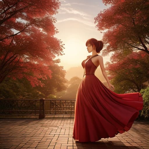  cover of a manga story romance school Serene Sunsets, Dramatic hyperrealistic, full body, detailed clothing, highly detailed, cinematic lighting, stunningly beautiful, intricate, sharp focus, f/1. 8, 85mm, (centered image composition), (professionally color graded), ((bright soft diffused light)), volumetric fog, trending on instagram, trending on tumblr, HDR 4K, 8K