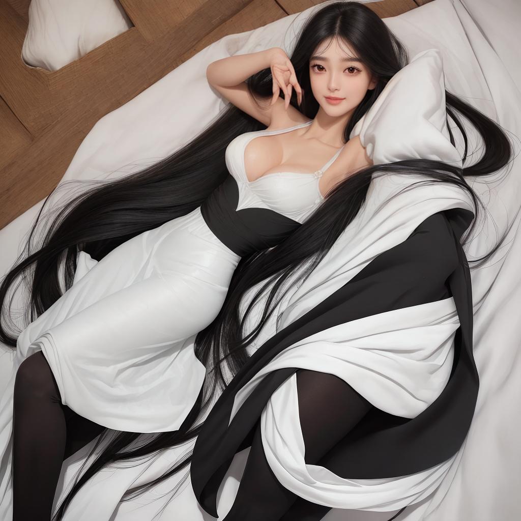  masterpiece, best quality, lady, like face (super full) s, large s, sweet eyes, sweet smile,(facial light), s-shaped , long black hair,( figure),((perfect firm s)), large lifelike, upper body close-up, evening dress, tights, long black straight hair, soft face cute big eyes, full s, perfect s, pure s, open s, pure back, moist skin, Delicate and beautiful beauty, delicate facial features, 8 K, extreme detail, detail depiction, hair and shoulders, thin face, looming figure, perfect figure, slim, perfect facial features, shiny and tender lips,(pure makeup), pure , shy, shy, innocent expression, ju , lying down