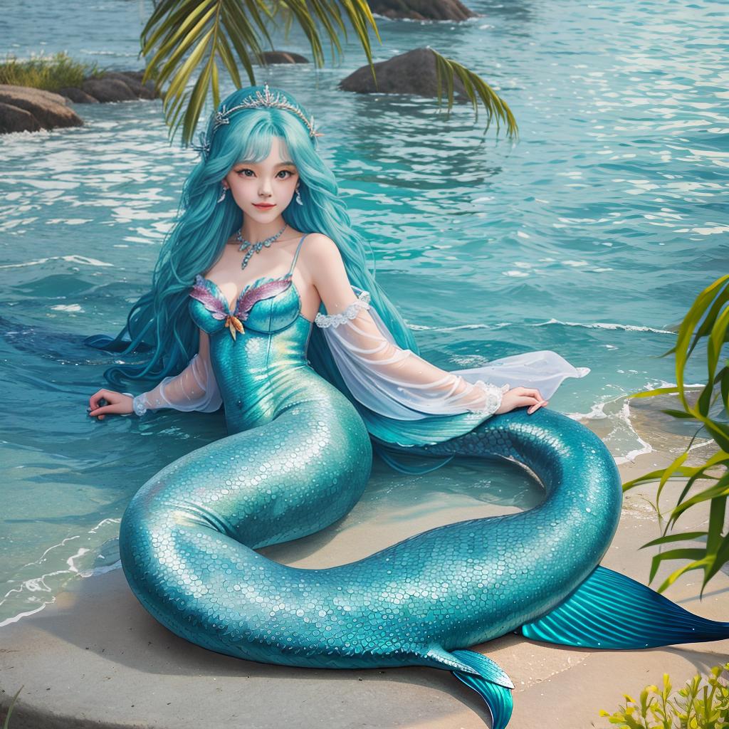  masterpiece, best quality, Mermaid art