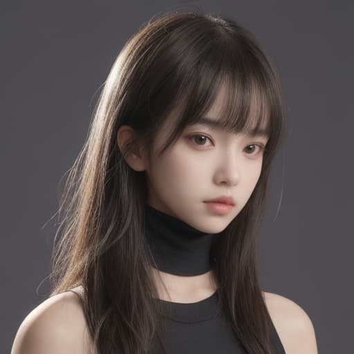  girl, best quality, solo, headshot, simple background