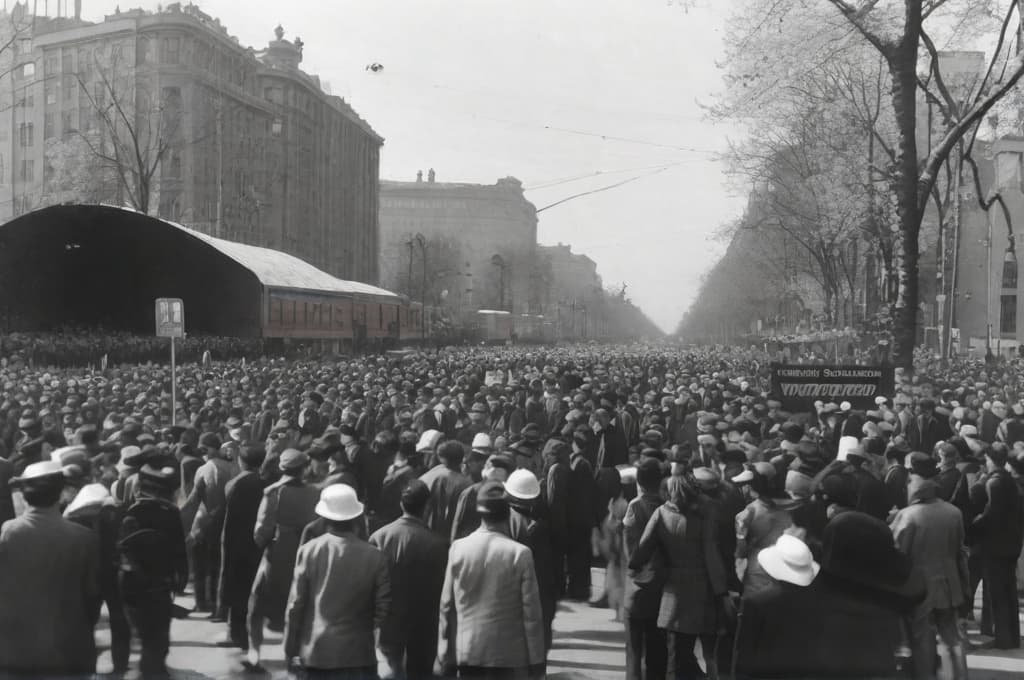  May 1st, International Workers Day, which occurred one week after the catastrophe, was celebrated as usual, and thousands of people feel the treat of my hometown.