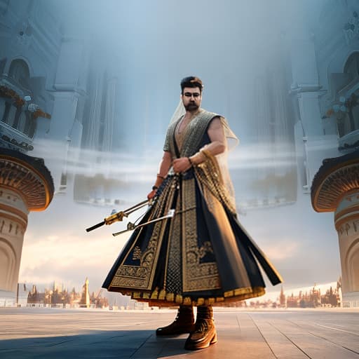  Suraj gaykwad hyperrealistic, full body, detailed clothing, highly detailed, cinematic lighting, stunningly beautiful, intricate, sharp focus, f/1. 8, 85mm, (centered image composition), (professionally color graded), ((bright soft diffused light)), volumetric fog, trending on instagram, trending on tumblr, HDR 4K, 8K