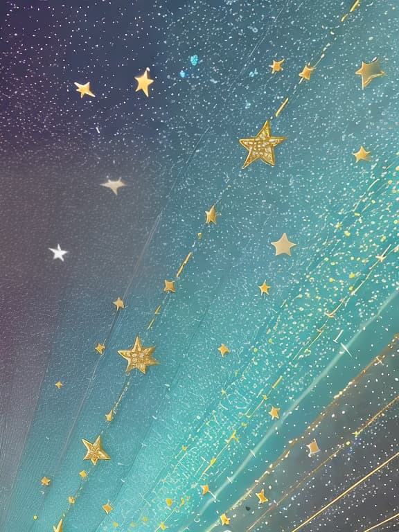  Cute musical notes and sparkling stars and gems wallpaper