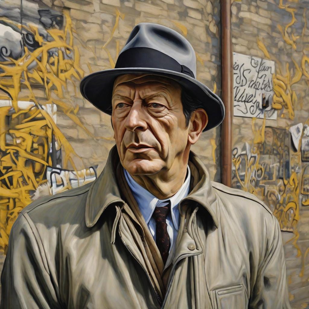  Escribe el siguiente texto en forma de grafiti en una ciudad urbana, high quality high detail painting by lucian freud, hd, photorealistic lighting, style of van gogh hyperrealistic, full body, detailed clothing, highly detailed, cinematic lighting, stunningly beautiful, intricate, sharp focus, f/1. 8, 85mm, (centered image composition), (professionally color graded), ((bright soft diffused light)), volumetric fog, trending on instagram, trending on tumblr, HDR 4K, 8K