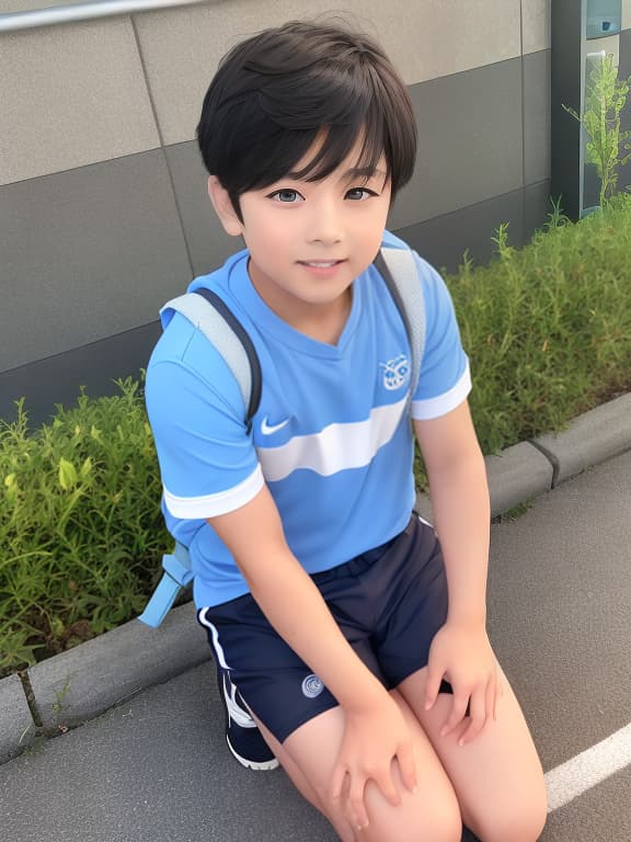  小学六年生　 男の子　 白ハイソックス　 ホットパンツ　 水着 男の子