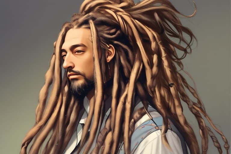  A man in dreads