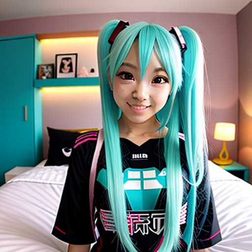  Hatsune miku in bedroom