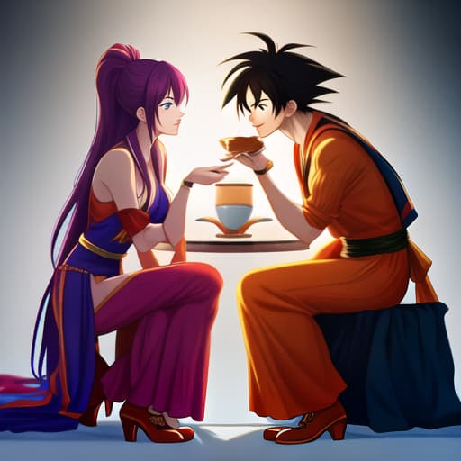  goku y luffy sentados tomando mates con la copa del mundo al lado y vestidos de argentina hyperrealistic, full body, detailed clothing, highly detailed, cinematic lighting, stunningly beautiful, intricate, sharp focus, f/1. 8, 85mm, (centered image composition), (professionally color graded), ((bright soft diffused light)), volumetric fog, trending on instagram, trending on tumblr, HDR 4K, 8K