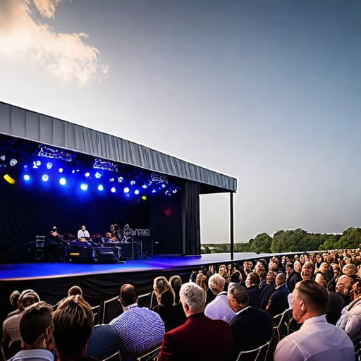  Sustainable Event Excellence: The Stage Bus's Solar-Powered Stages Innovate Event Production hyperrealistic, full body, detailed clothing, highly detailed, cinematic lighting, stunningly beautiful, intricate, sharp focus, f/1. 8, 85mm, (centered image composition), (professionally color graded), ((bright soft diffused light)), volumetric fog, trending on instagram, trending on tumblr, HDR 4K, 8K