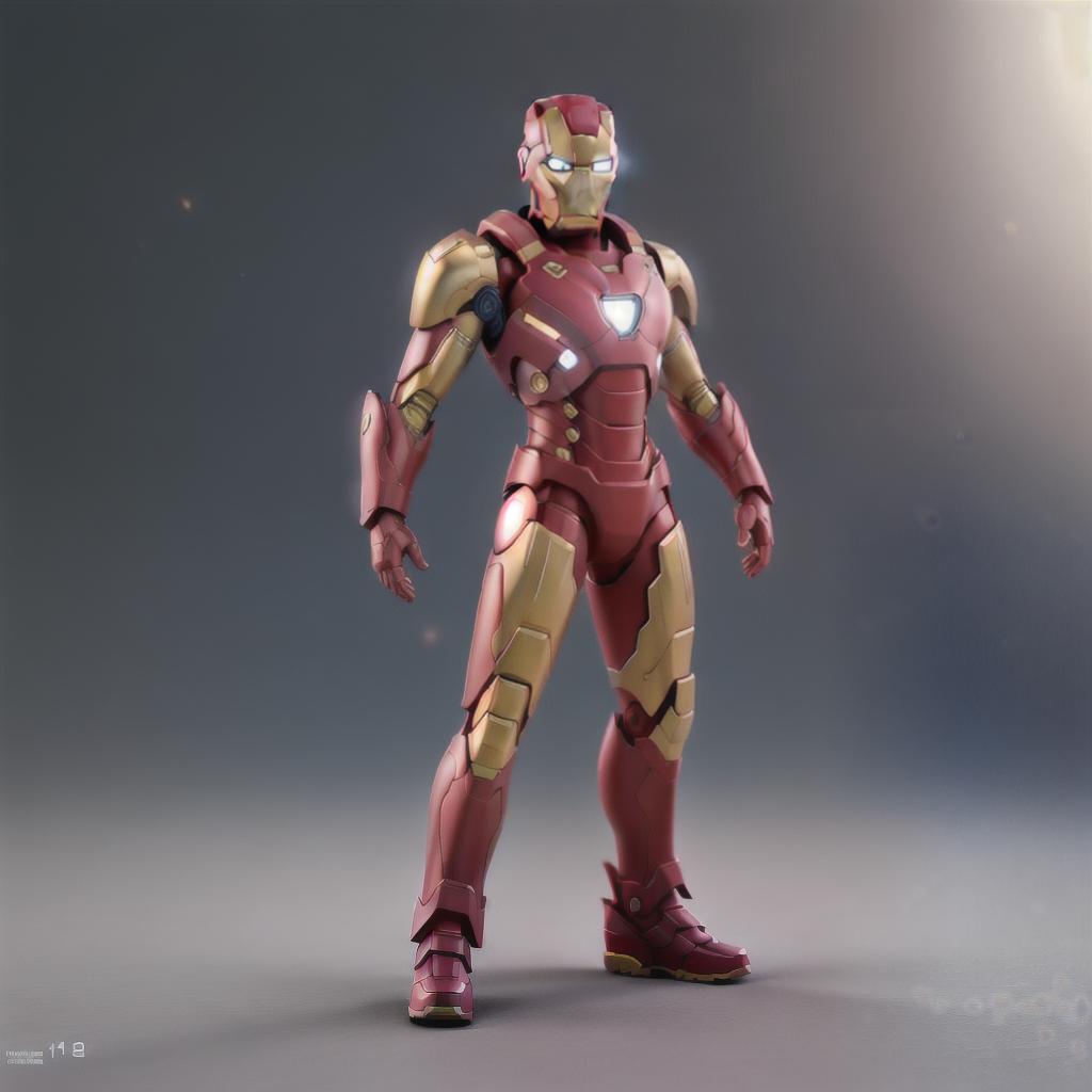  Iron man img hyperrealistic, full body, detailed clothing, highly detailed, cinematic lighting, stunningly beautiful, intricate, sharp focus, f/1. 8, 85mm, (centered image composition), (professionally color graded), ((bright soft diffused light)), volumetric fog, trending on instagram, trending on tumblr, HDR 4K, 8K