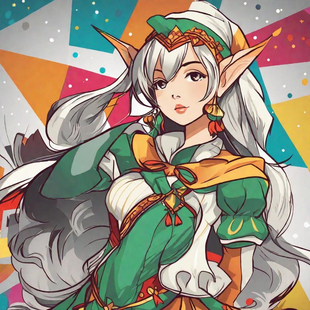  masterpiece, best quality,elf girl