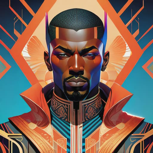  illustration, symmetry!! face portrait of jalil dog, artstation winner by Victo Ngai, Kilian Eng and by Jake Parker, vibrant colors, winning-award masterpiece, fantastically gaudy, aesthetic octane render, 8K HD Resolution, 8k, highly detailed, high quality hyperrealistic, full body, detailed clothing, highly detailed, cinematic lighting, stunningly beautiful, intricate, sharp focus, f/1. 8, 85mm, (centered image composition), (professionally color graded), ((bright soft diffused light)), volumetric fog, trending on instagram, trending on tumblr, HDR 4K, 8K