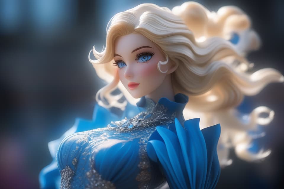  Blonde wafer girl, eyes are like diamonds, blue, like a princess hyperrealistic, full body, detailed clothing, highly detailed, cinematic lighting, stunningly beautiful, intricate, sharp focus, f/1. 8, 85mm, (centered image composition), (professionally color graded), ((bright soft diffused light)), volumetric fog, trending on instagram, trending on tumblr, HDR 4K, 8K