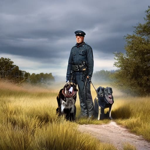  make a thumbnail where 3 kids of a dog are dead hyperrealistic, full body, detailed clothing, highly detailed, cinematic lighting, stunningly beautiful, intricate, sharp focus, f/1. 8, 85mm, (centered image composition), (professionally color graded), ((bright soft diffused light)), volumetric fog, trending on instagram, trending on tumblr, HDR 4K, 8K