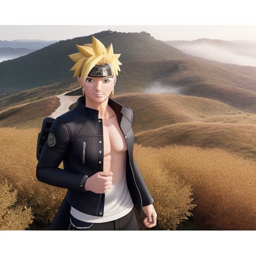  Man, face from original photo, full body, Naruto anime style hyperrealistic, full body, detailed clothing, highly detailed, cinematic lighting, stunningly beautiful, intricate, sharp focus, f/1. 8, 85mm, (centered image composition), (professionally color graded), ((bright soft diffused light)), volumetric fog, trending on instagram, trending on tumblr, HDR 4K, 8K