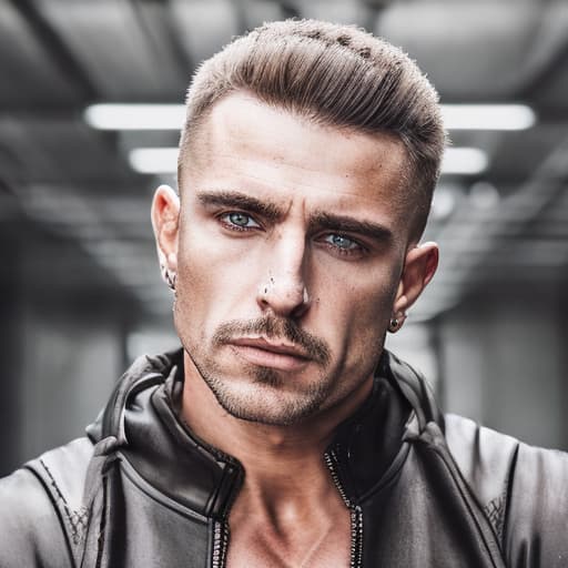 portrait+ style russian ifbb queer very cute brunette dilf dude face