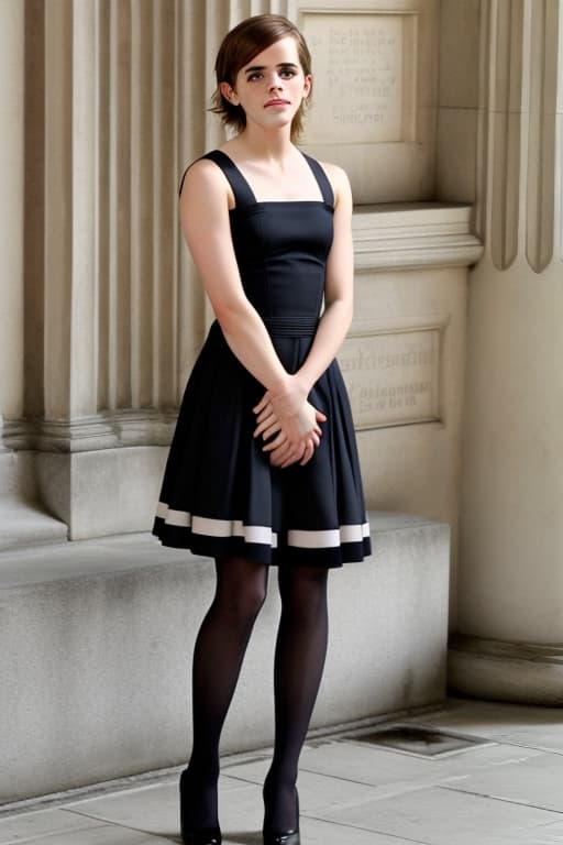  Emma Watson, stockings, dress, age