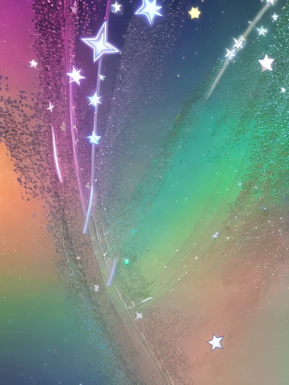  Cute musical notes and sparkling stars and gems wallpaper