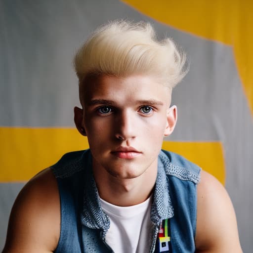 portrait+ style czech homosexual queer twink blonde very cute dude face