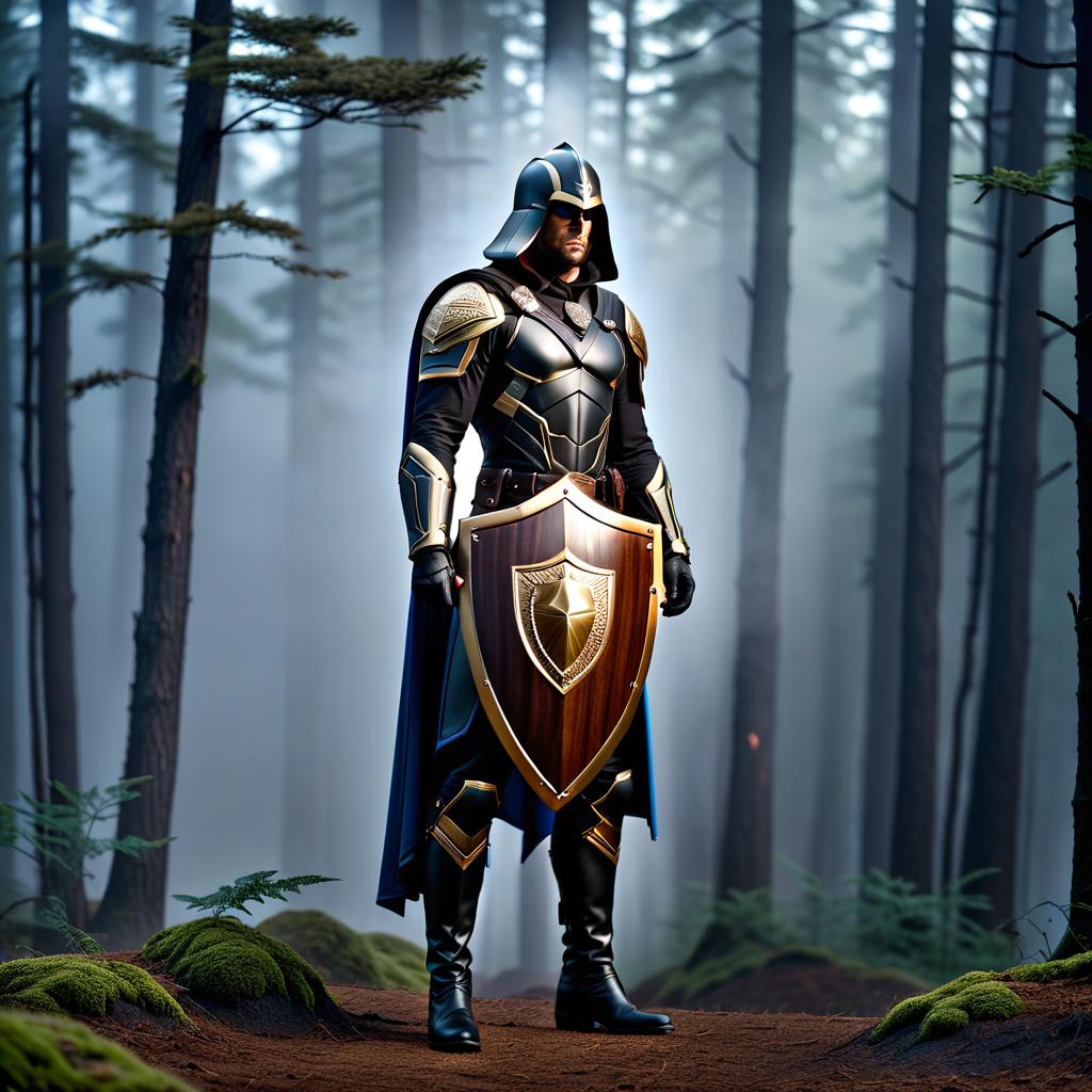  shield. wooden .form triangular hyperrealistic, full body, detailed clothing, highly detailed, cinematic lighting, stunningly beautiful, intricate, sharp focus, f/1. 8, 85mm, (centered image composition), (professionally color graded), ((bright soft diffused light)), volumetric fog, trending on instagram, trending on tumblr, HDR 4K, 8K