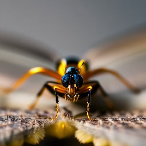  Insect that not habe his half body Apply the Following Styles 3Drenderer hyperrealistic, full body, detailed clothing, highly detailed, cinematic lighting, stunningly beautiful, intricate, sharp focus, f/1. 8, 85mm, (centered image composition), (professionally color graded), ((bright soft diffused light)), volumetric fog, trending on instagram, trending on tumblr, HDR 4K, 8K