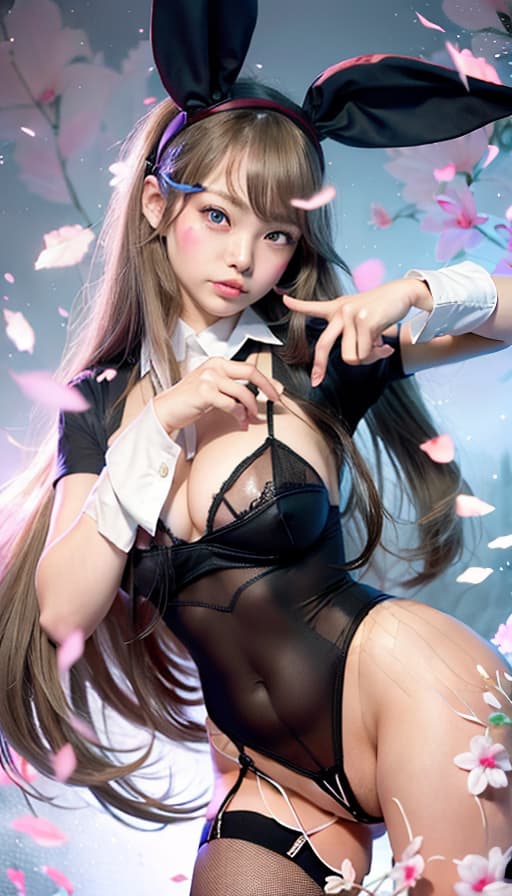   , cute female college student, garter belt, knee high stocking, right eye wink, bunny , (Masterpiece, BestQuality:1.3), (ultra detailed:1.2), (hyperrealistic:1.3), (RAW photo:1.2),High detail RAW color photo, professional photograph, (Photorealistic:1.4), (realistic:1.4), ,professional lighting, (japanese), beautiful face, (realistic face)