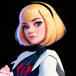  masterpiece, best quality, Gwen Stacy from "Spider Man: Across The Spider Verse"