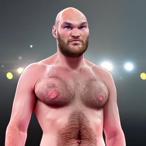  tyson fury morphed with cat features