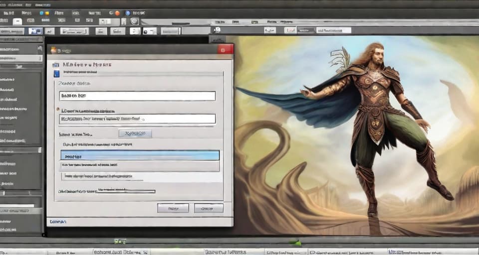  fantasy art, an image of an image editor for a website