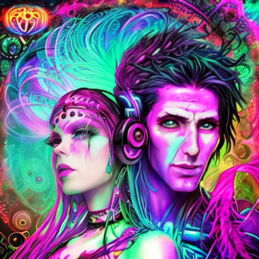  psytrance woman and man