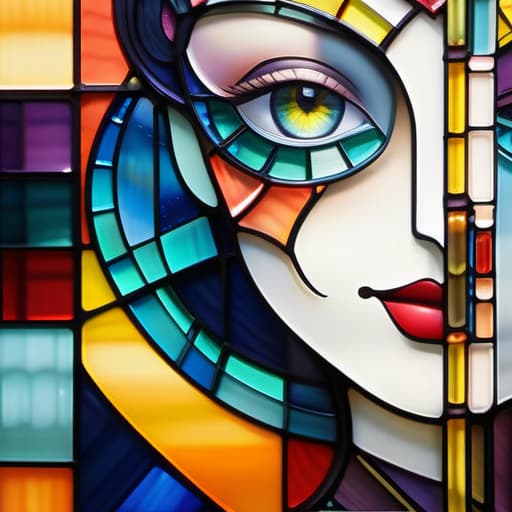  (((Stained glass))), ((A complex and interesting work of art with broken glass pieces arranged in a cage like structure)), Cat face and woman's face, facial expressions, deep insight, watercolor, various colors, artstation trend, vivid Out of focus, studio photo, intricate details, highly quality, very detailed, (white background) hyperrealistic, full body, detailed clothing, highly detailed, cinematic lighting, stunningly beautiful, intricate, sharp focus, f/1. 8, 85mm, (centered image composition), (professionally color graded), ((bright soft diffused light)), volumetric fog, trending on instagram, trending on tumblr, HDR 4K, 8K