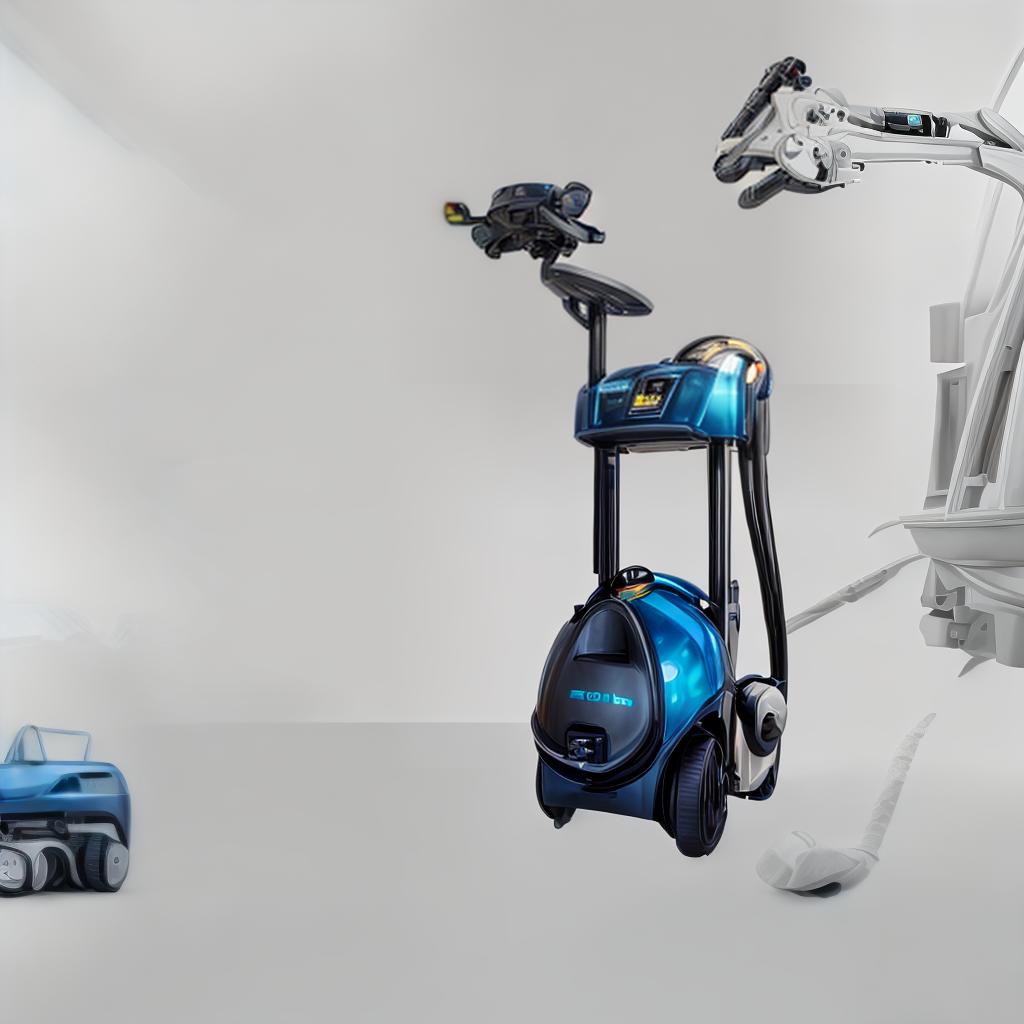  A sleek and modern cleaning robot with a round body and a single large wheel in the center, moving effortlessly across the carpeted hotel room floor. The robot is equipped with sensors and a small brush attachment, carefully sweeping up dirt and debris as it goes. The room is bathed in soft, warm lighting, and the robot&#039;s LED lights glow a soothing blue as it works. The scene is serene and peaceful, with the gentle hum of the robot&#039;s motor providing a calming background noise. , best quality, ultrahigh resolution, highly detailed, (sharp focus), masterpiece, (centered image composition), (professionally color graded), ((bright soft diffused light)), trending on instagram, trending on tumblr, HDR 4K