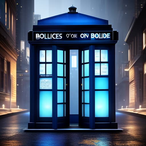  Tardis Doctor Who, blue police box, (logo:1.3), vector graphics, brand, design, inspired, (straight:1.3), (symmetrical:0.4) hyperrealistic, full body, detailed clothing, highly detailed, cinematic lighting, stunningly beautiful, intricate, sharp focus, f/1. 8, 85mm, (centered image composition), (professionally color graded), ((bright soft diffused light)), volumetric fog, trending on instagram, trending on tumblr, HDR 4K, 8K