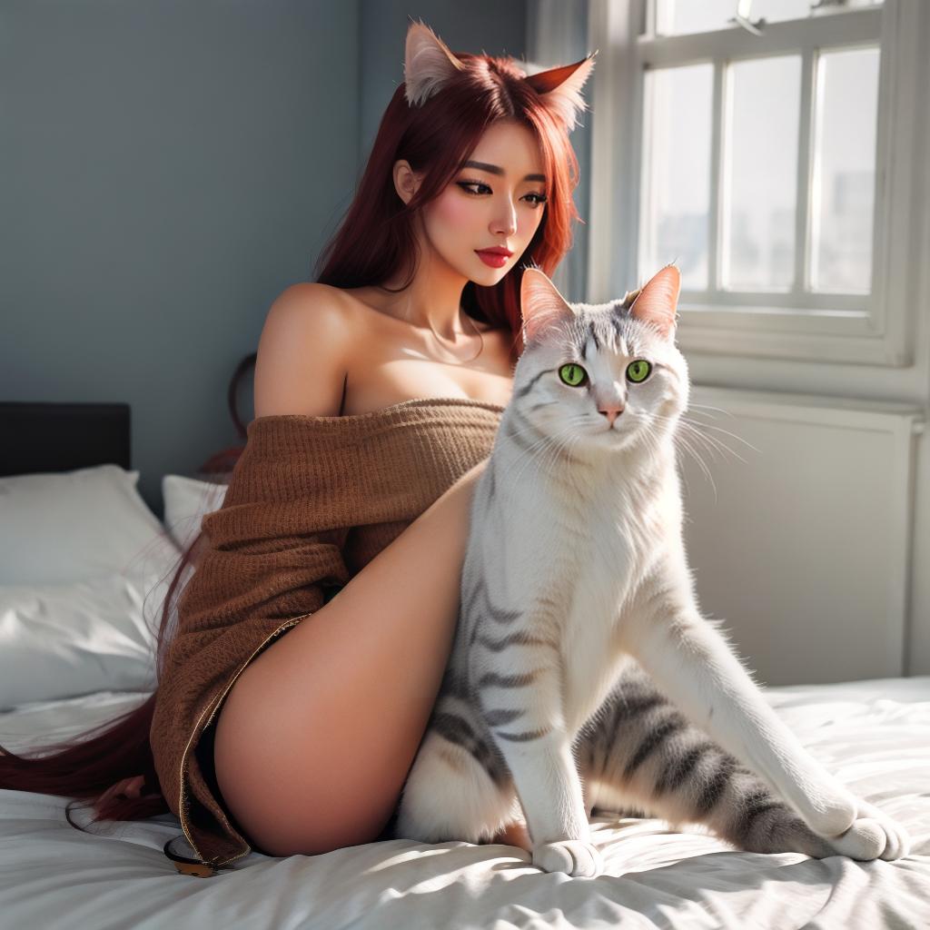  @PB_ImgGenBot Cat hyperrealistic, full body, detailed clothing, highly detailed, cinematic lighting, stunningly beautiful, intricate, sharp focus, f/1. 8, 85mm, (centered image composition), (professionally color graded), ((bright soft diffused light)), volumetric fog, trending on instagram, trending on tumblr, HDR 4K, 8K